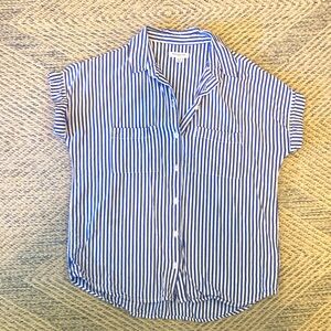 BeachLunchLounge Striped Short Sleeve, Women’s Size M